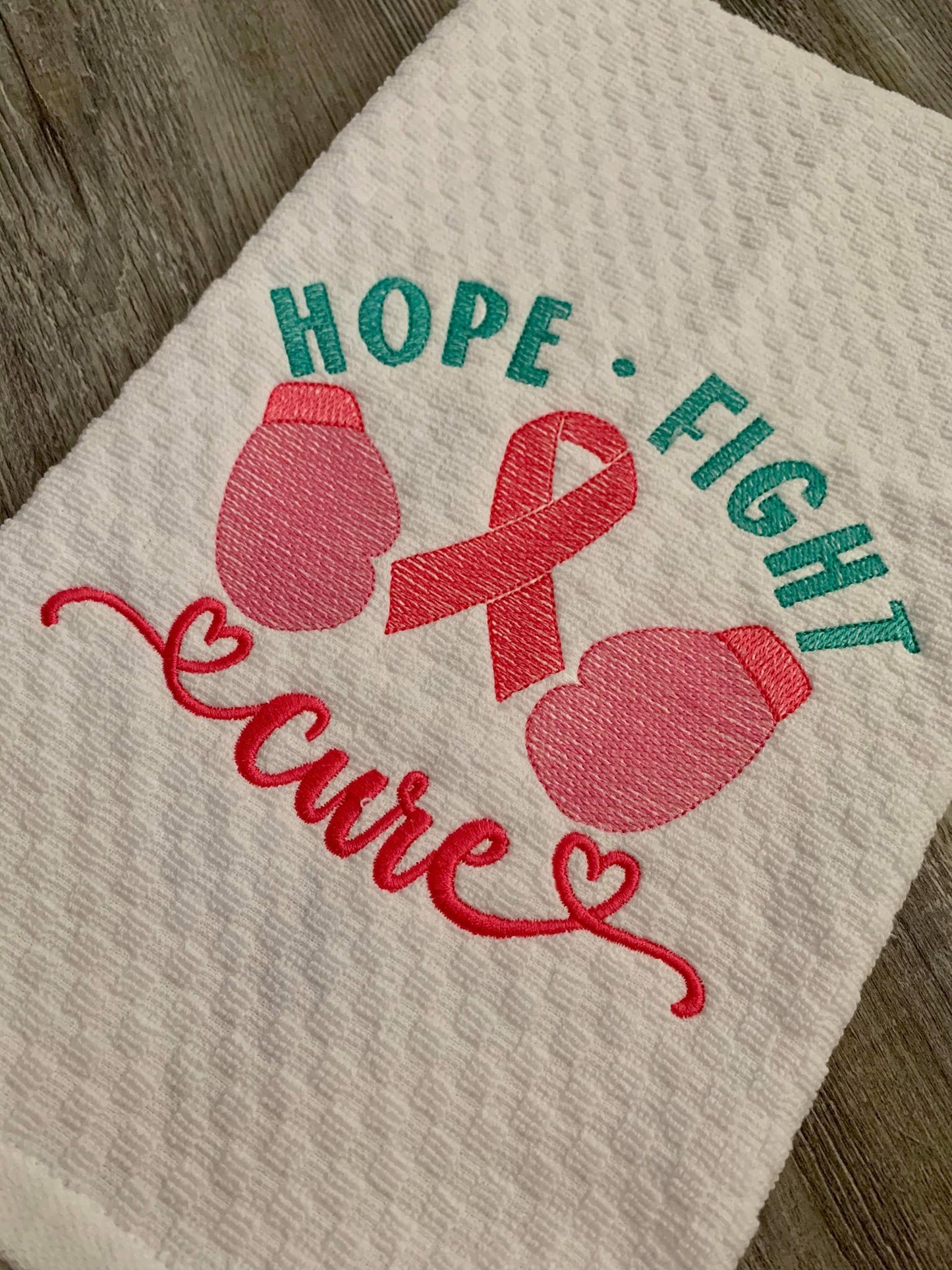 Hope Fight Cure - 2 Sizes - Digital Embroidery Design