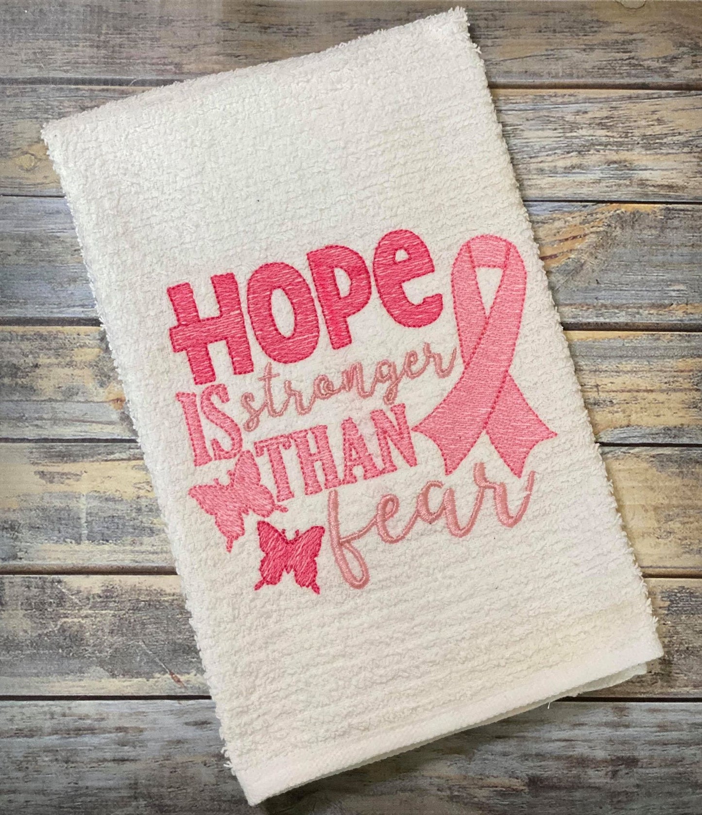 Hope Is Stronger Than Fear - 3 Sizes - Digital Embroidery Design
