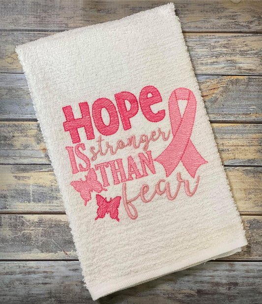 Hope Is Stronger Than Fear - 3 Sizes - Digital Embroidery Design