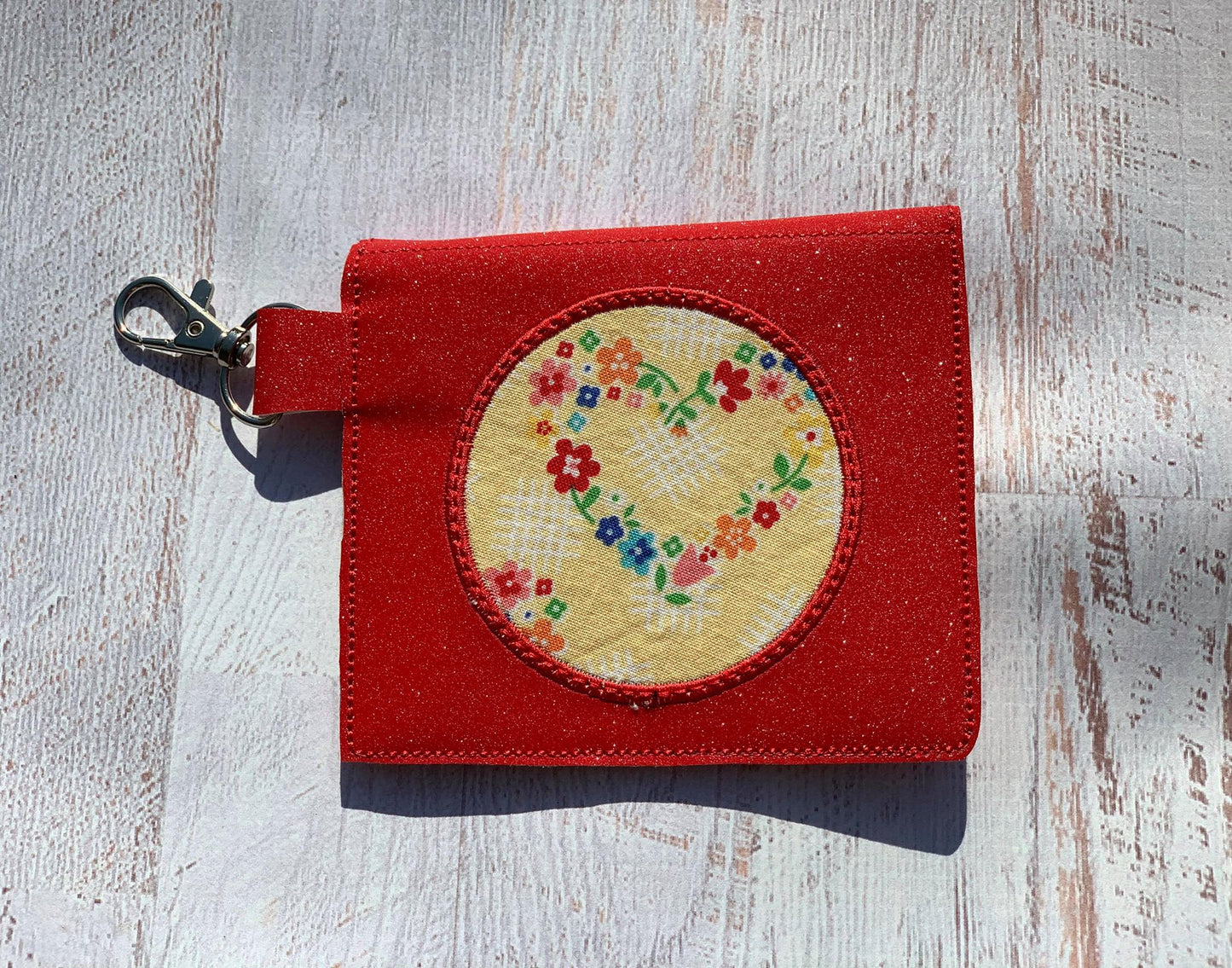 Caroline Applique Pouch 5x7 - DIGITAL Embroidery DESIGN