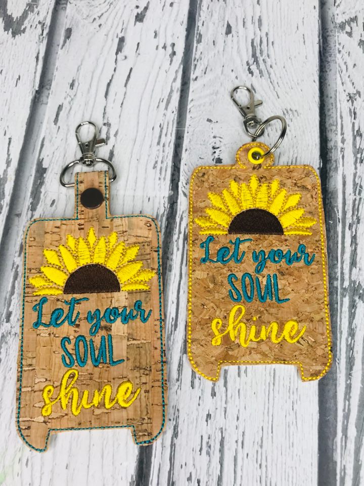 Let Your Soul Shine Hand Lotion Holder 5x7 included- DIGITAL Embroidery DESIGN