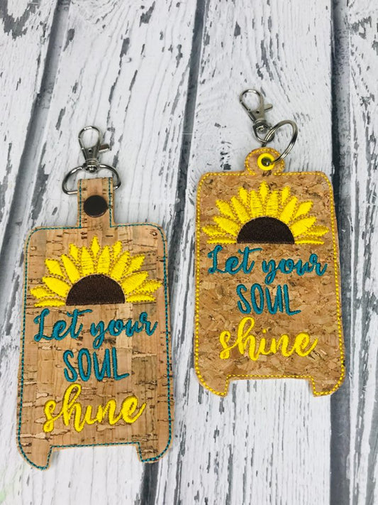 Let Your Soul Shine Hand Lotion Holder 5x7 included- DIGITAL Embroidery DESIGN