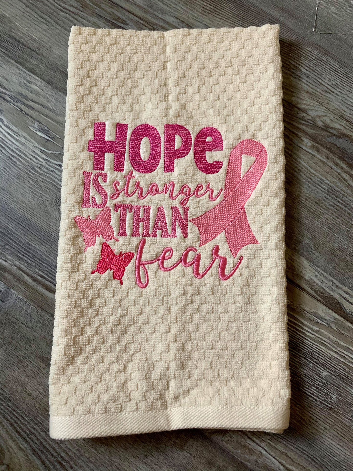 Hope Is Stronger Than Fear - 3 Sizes - Digital Embroidery Design