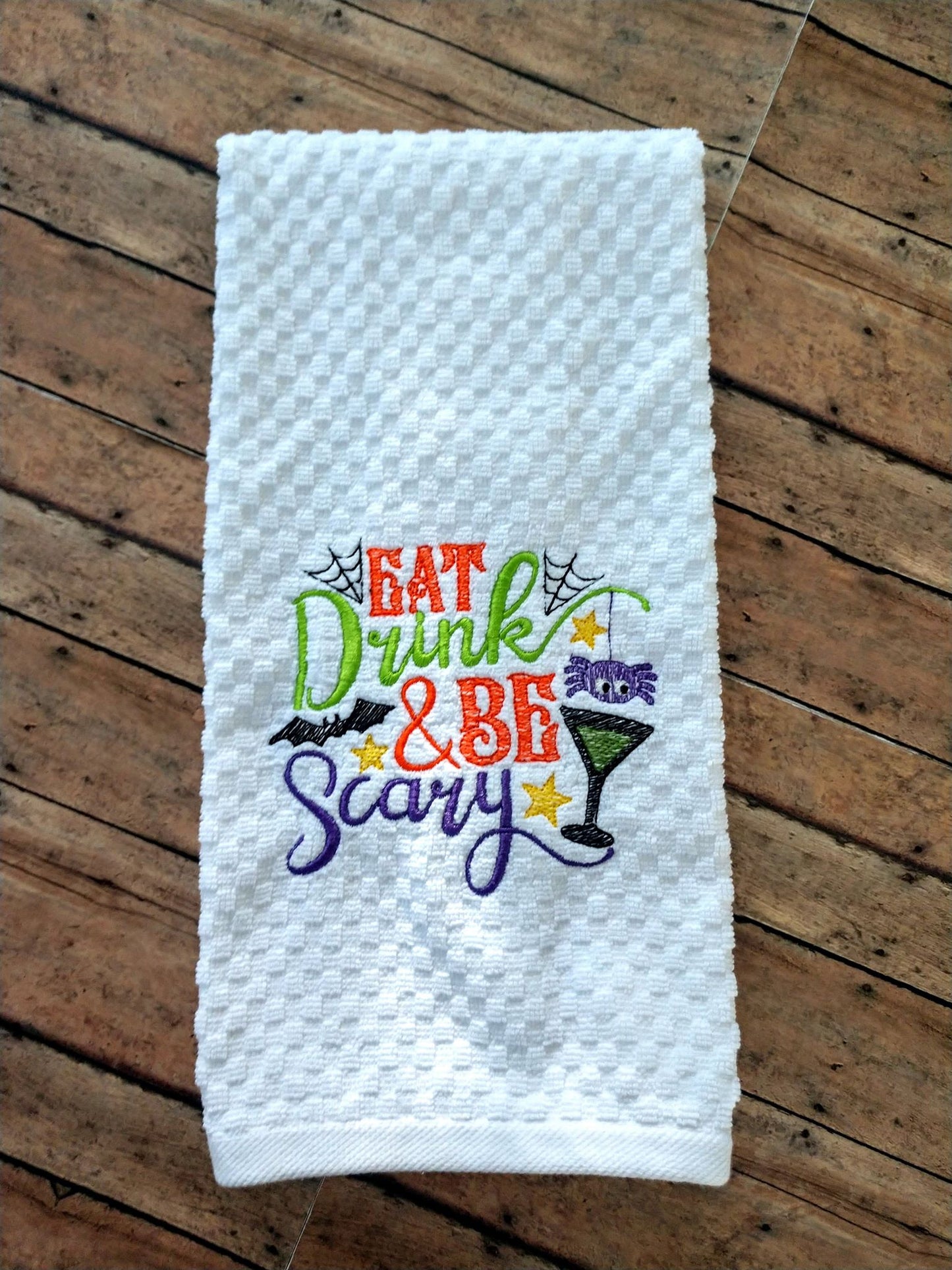 Eat Drink & Be Scary - 2 Sizes - Digital Embroidery Design