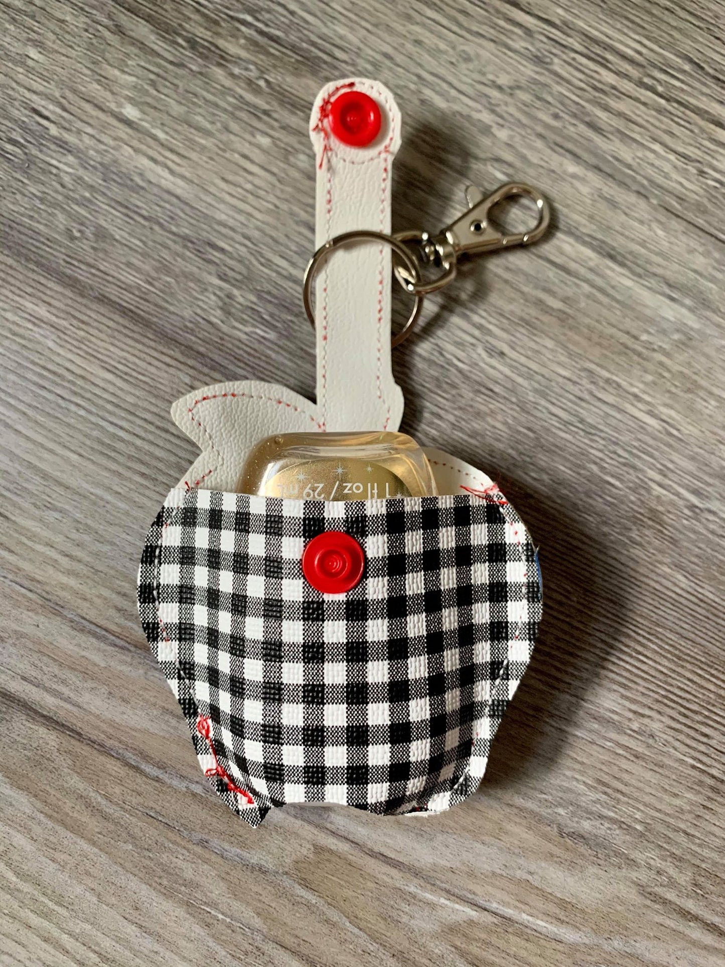 Apple Applique Sanitizer Holder 5x7- DIGITAL Embroidery DESIGN