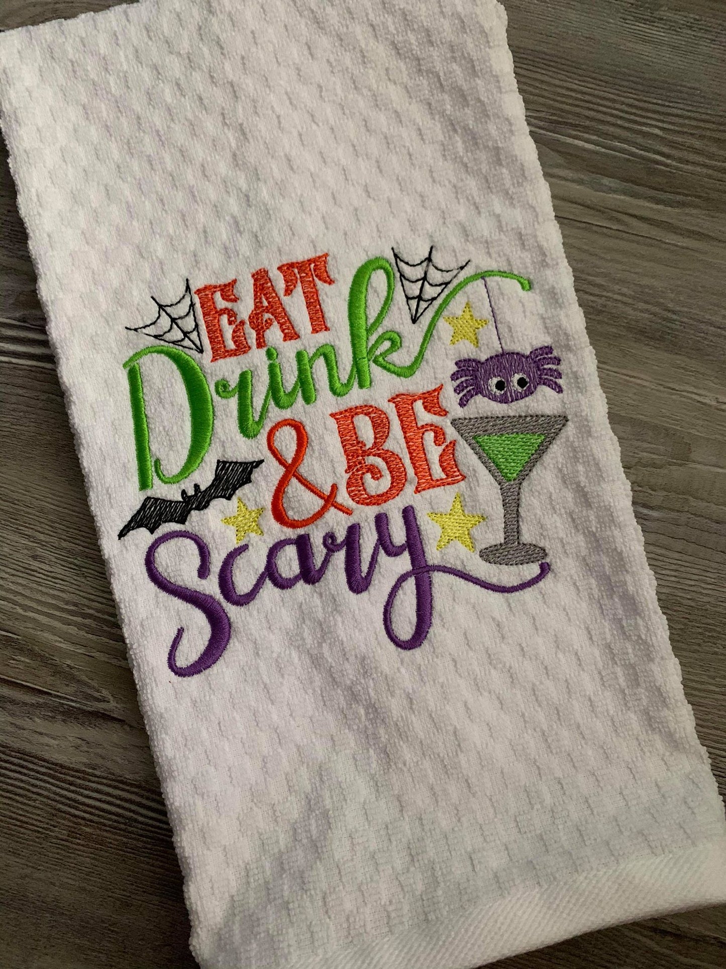 Eat Drink & Be Scary - 2 Sizes - Digital Embroidery Design