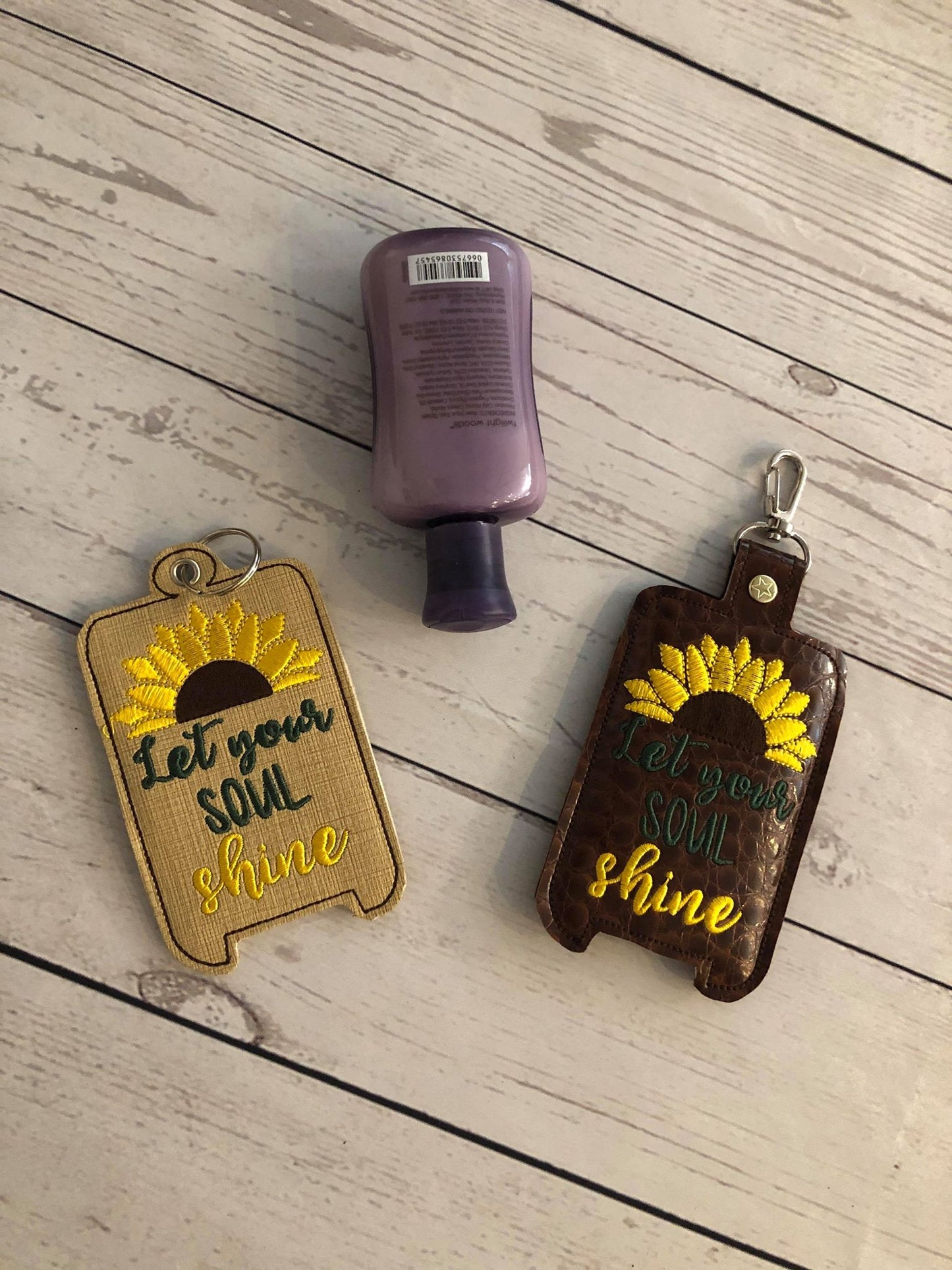 Let Your Soul Shine Hand Lotion Holder 5x7 included- DIGITAL Embroidery DESIGN