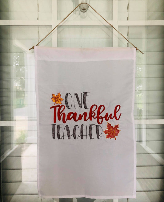 One Thankful Teacher - 2 Sizes - Digital Embroidery Design
