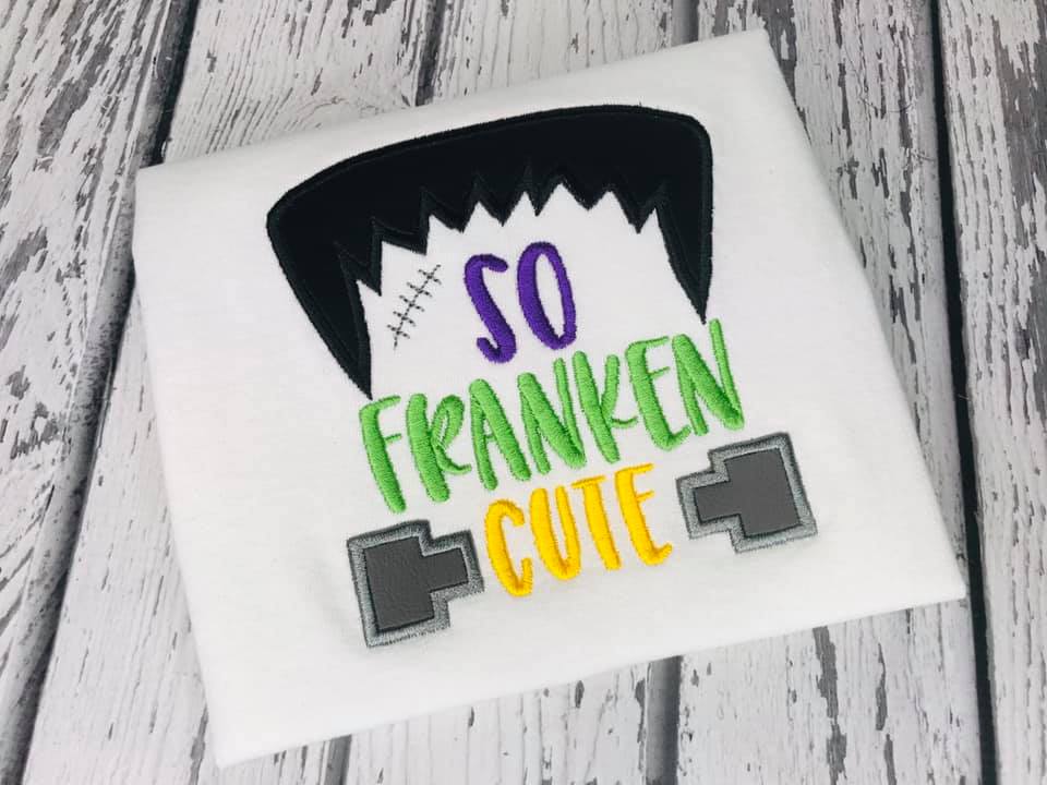SO Franken Cute - 3 Sizes - Digital Embroidery Design