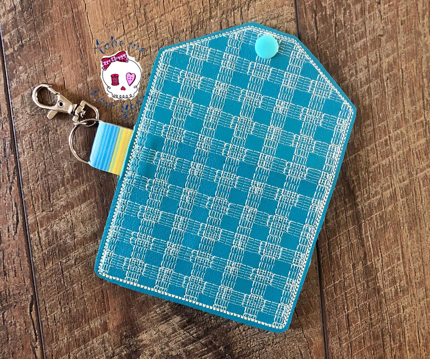Plaid Pouch 5x7 - DIGITAL Embroidery DESIGN