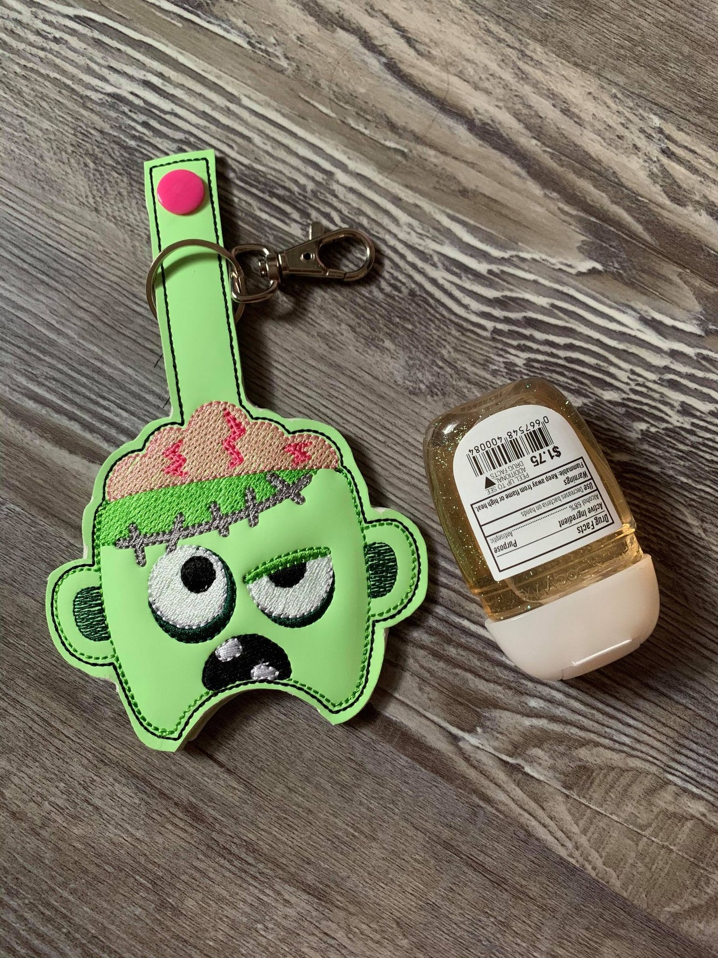 Zombie Sanitizer Holder 5x7- DIGITAL Embroidery DESIGN