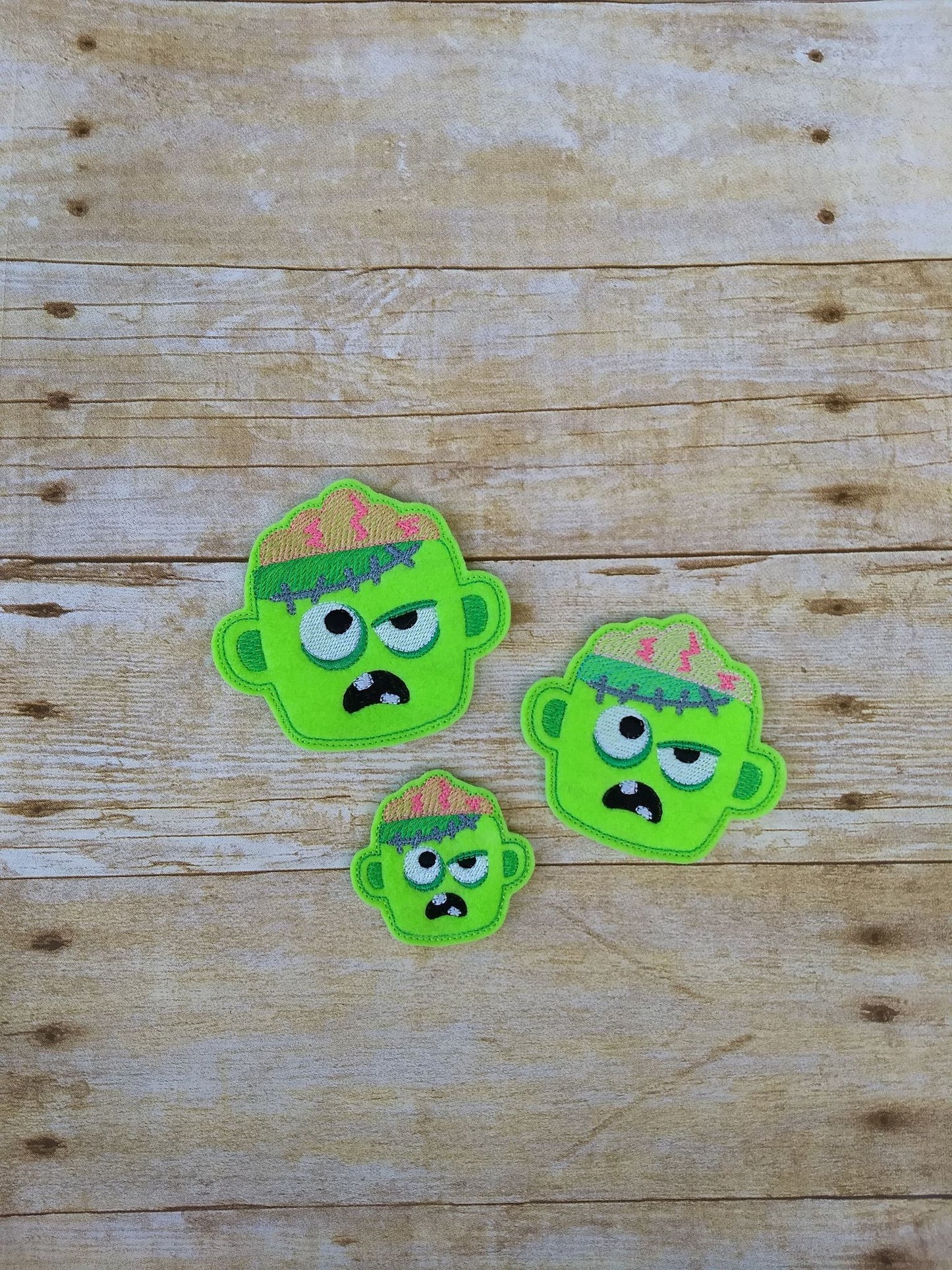 Zombie Felties - 3 sizes - Digital Embroidery Design