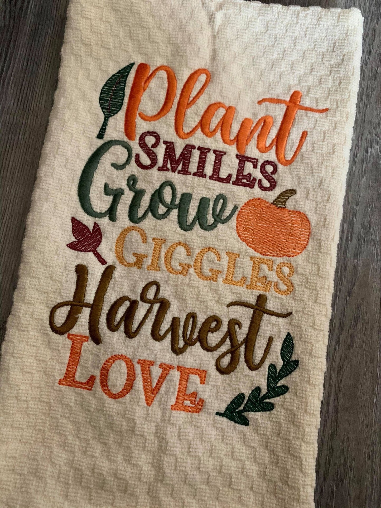 Plant Grow Harvest - 2 Sizes - Digital Embroidery Design