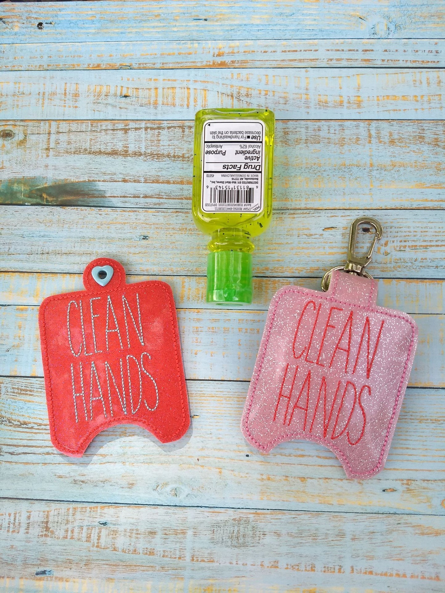 Clean Hands Sanitizer Holders - DIGITAL Embroidery DESIGN