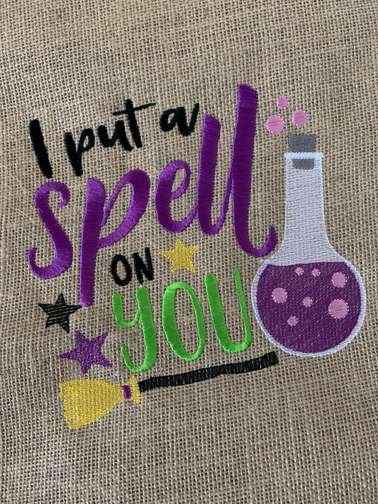 I put a spell on you - 4 Sizes - Digital Embroidery Design