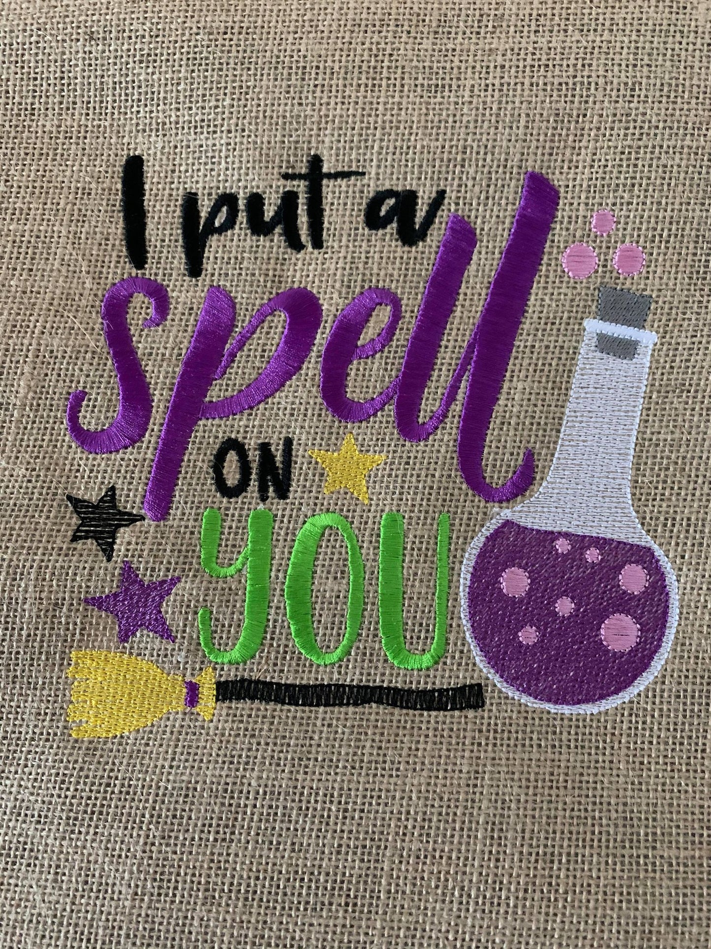 I put a spell on you - 4 Sizes - Digital Embroidery Design