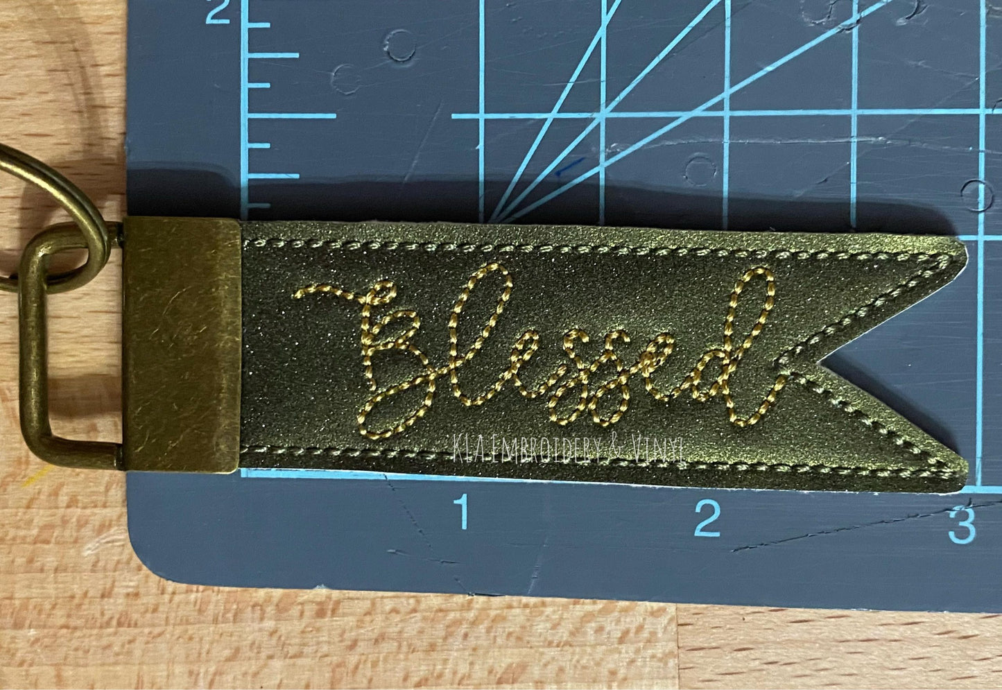 Blessed Pennant Fobs - DIGITAL Embroidery DESIGN
