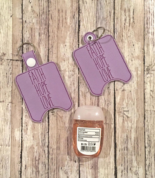 Faith Hope Love Sanitizer Holders - DIGITAL Embroidery DESIGN