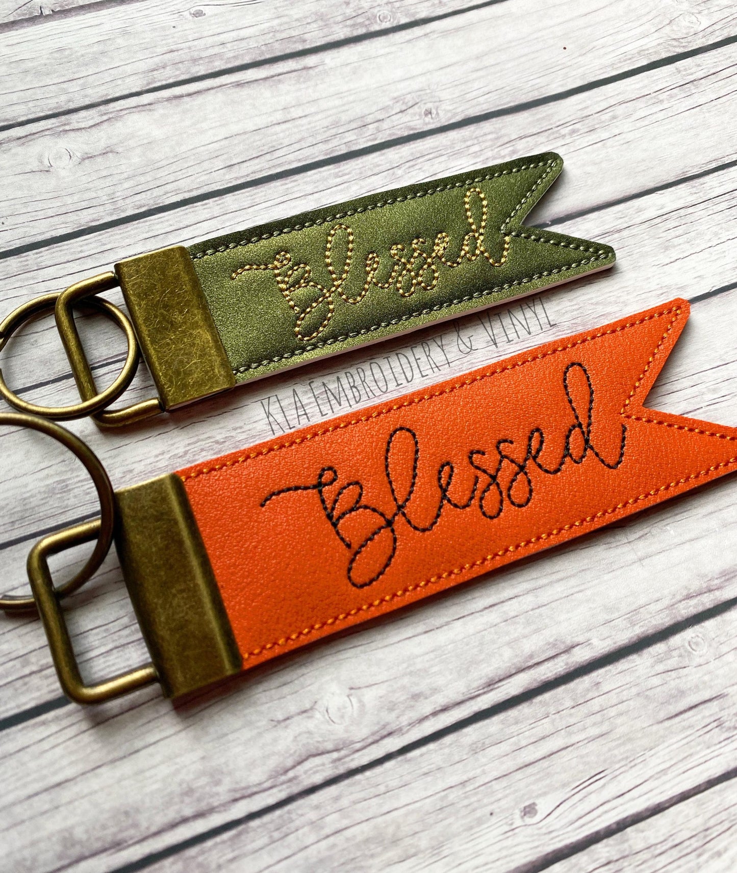 Blessed Pennant Fobs - DIGITAL Embroidery DESIGN