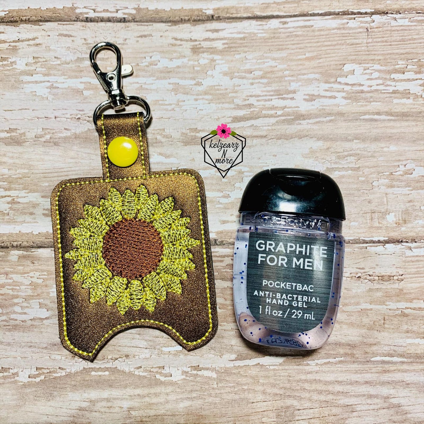 Sunflower Sketch Sanitizer Holders - DIGITAL Embroidery DESIGN