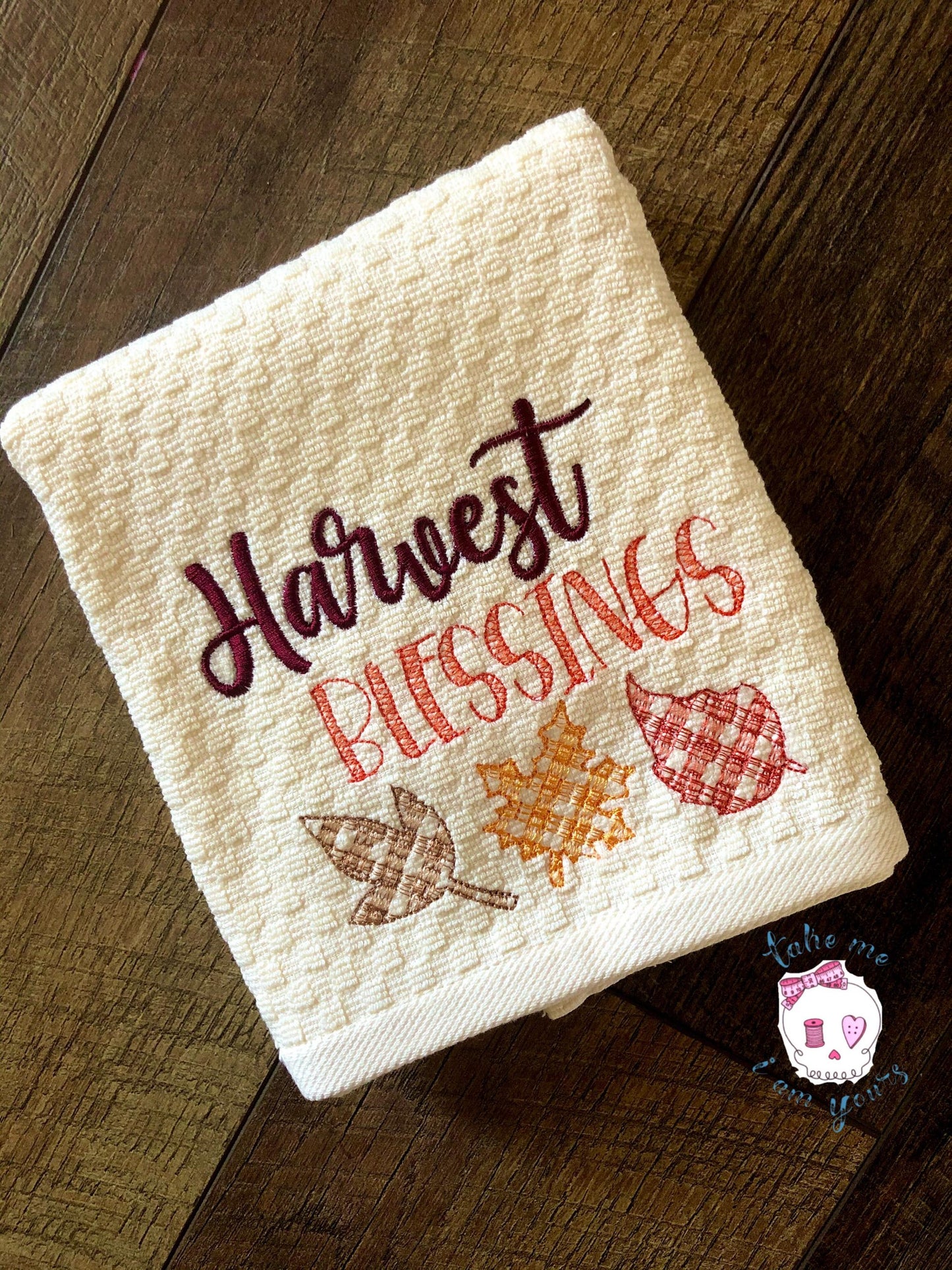 Harvest Blessings - 2 Sizes - Digital Embroidery Design