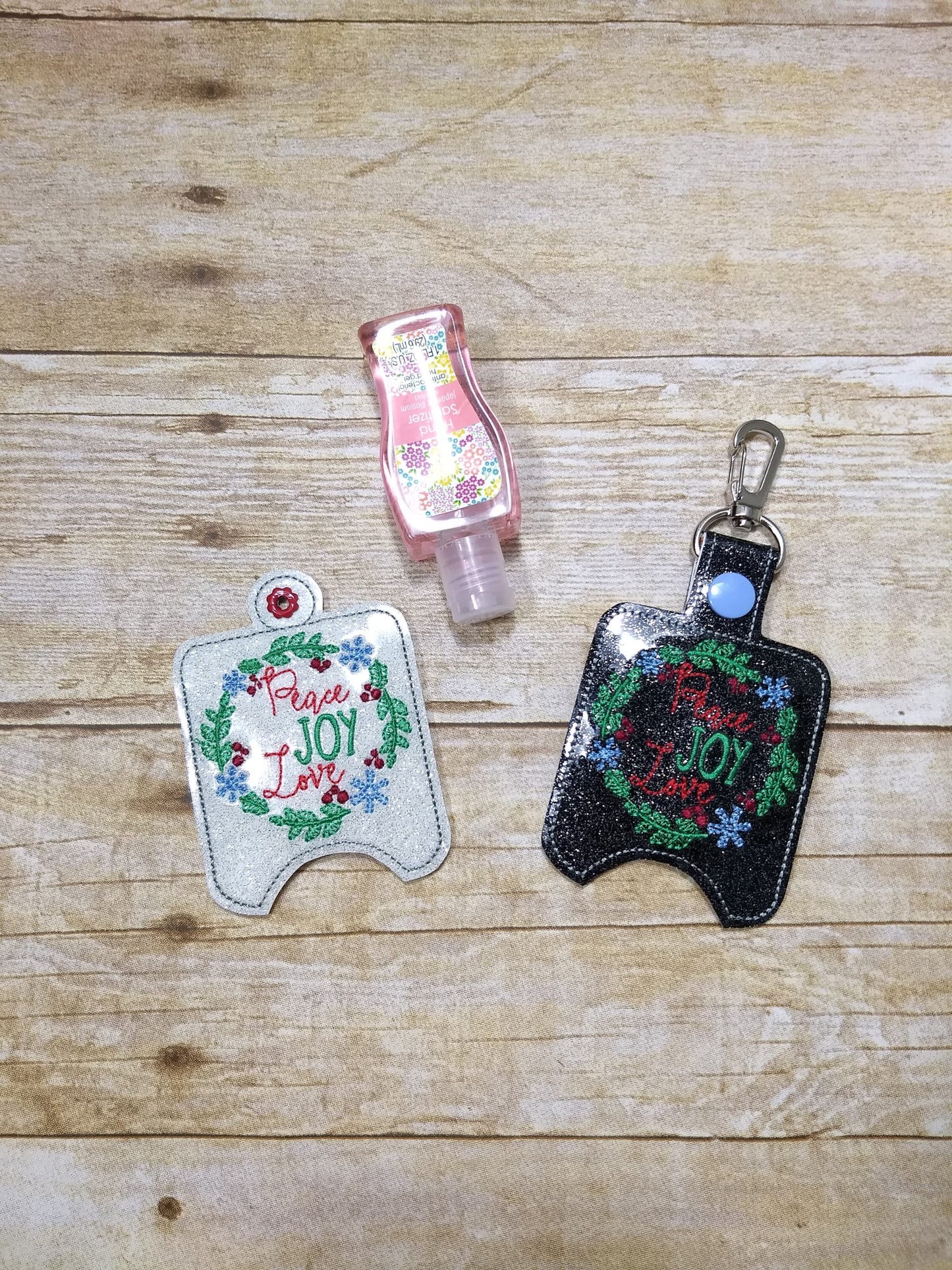 Peace Joy Love Sanitizer Holders - DIGITAL Embroidery DESIGN
