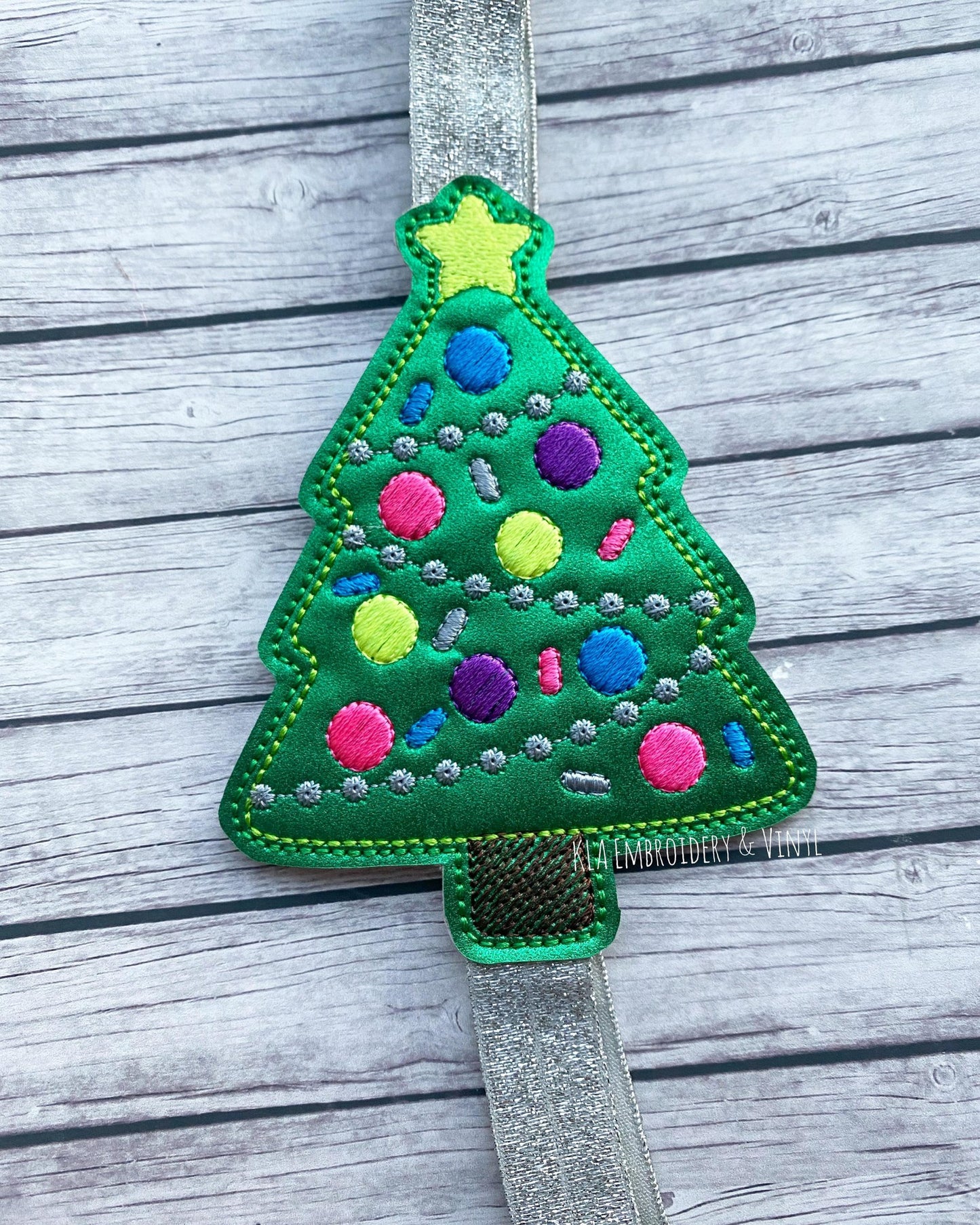 Christmas Tree - Book Band - Embroidery Design, Digital File