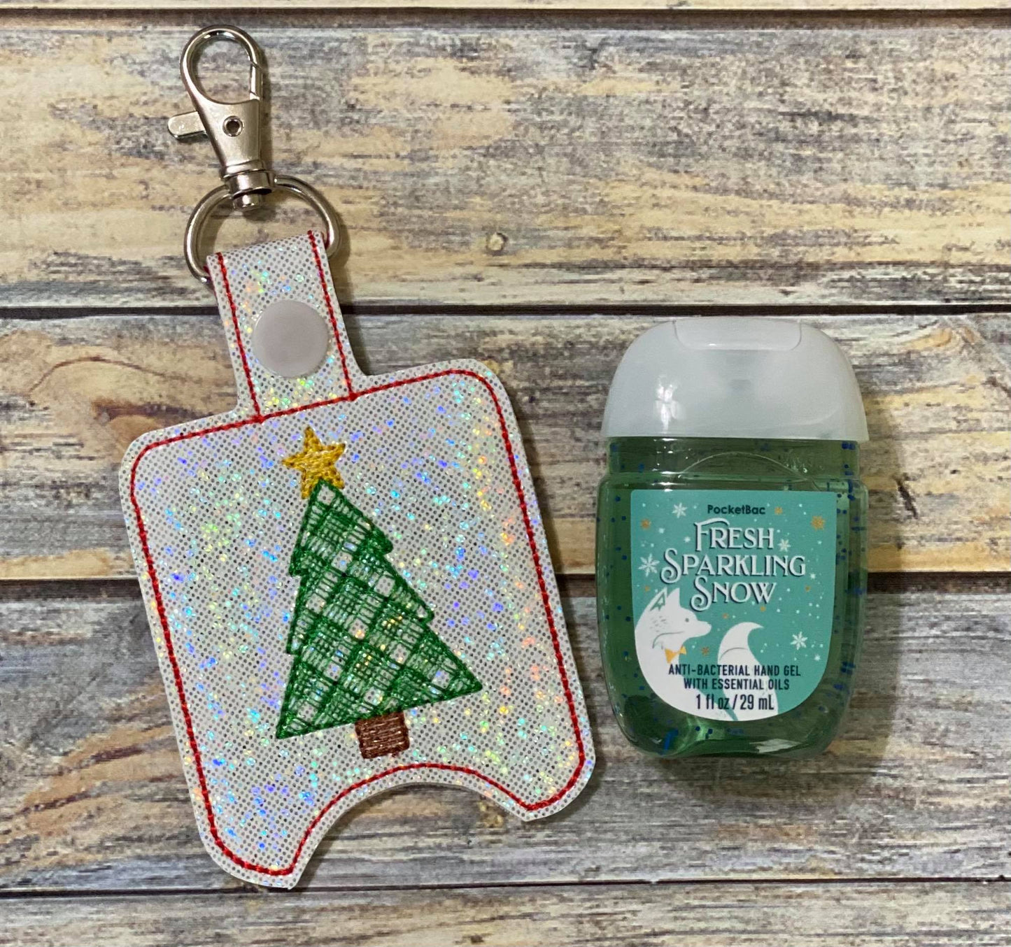 Plaid Tree Sanitizer Holders - DIGITAL Embroidery DESIGN