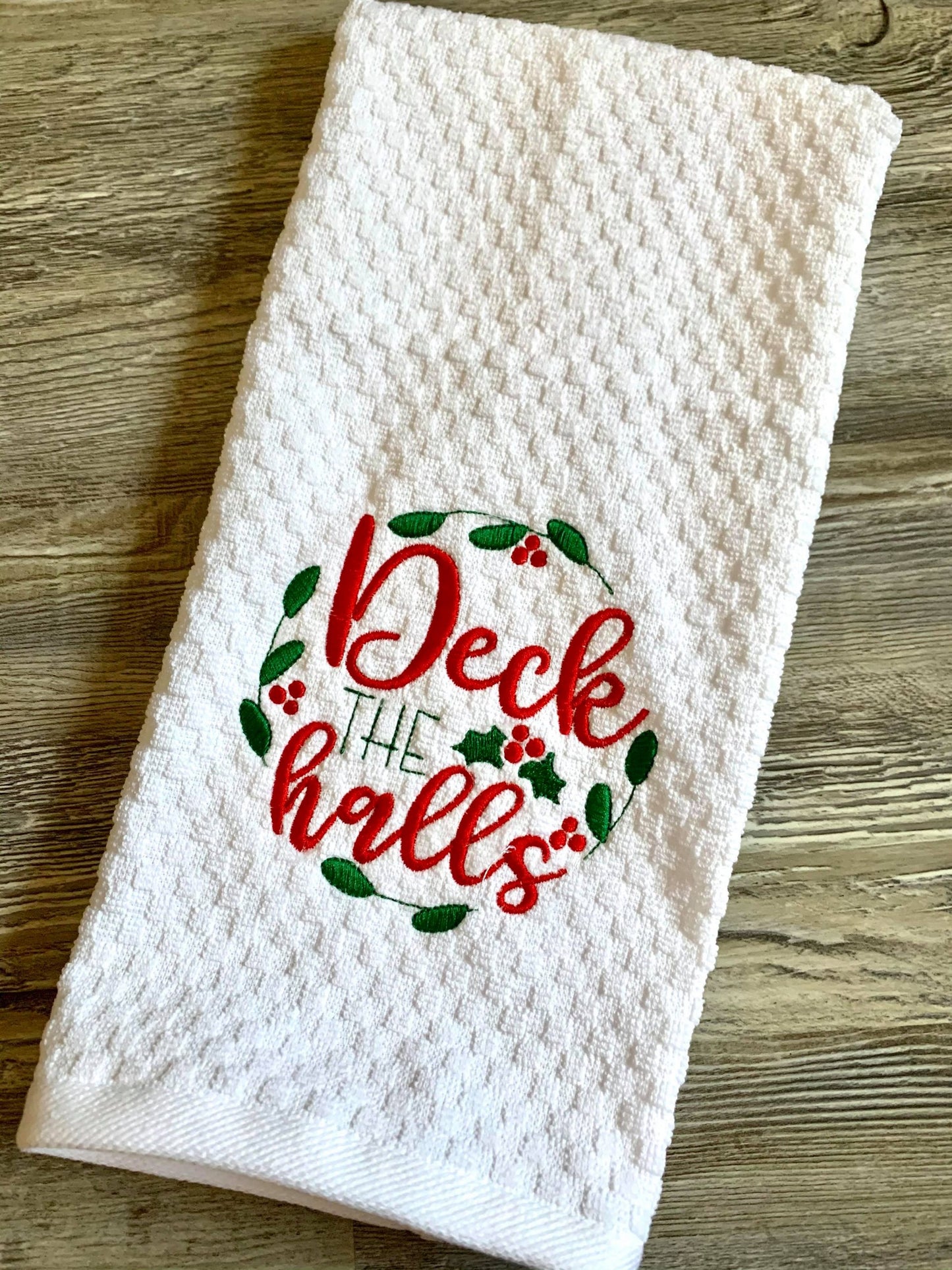 Deck the halls frame - Digital Embroidery Design