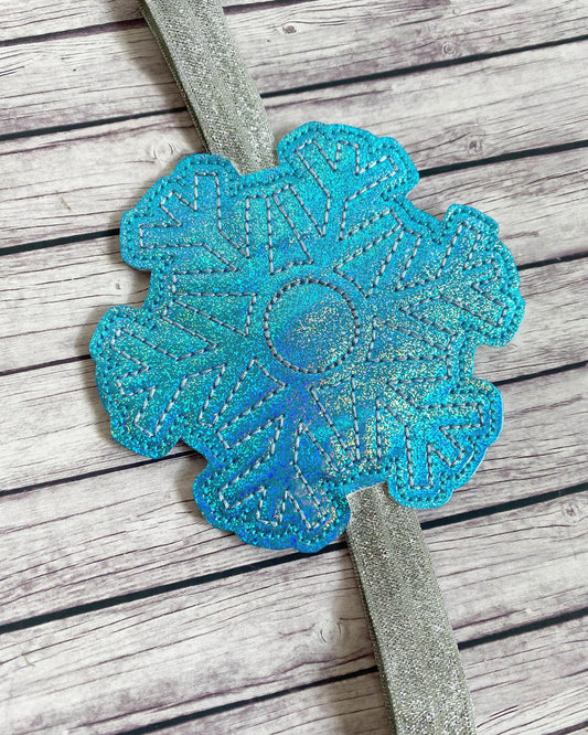 Snowflake - Book Band - Embroidery Design, Digital File