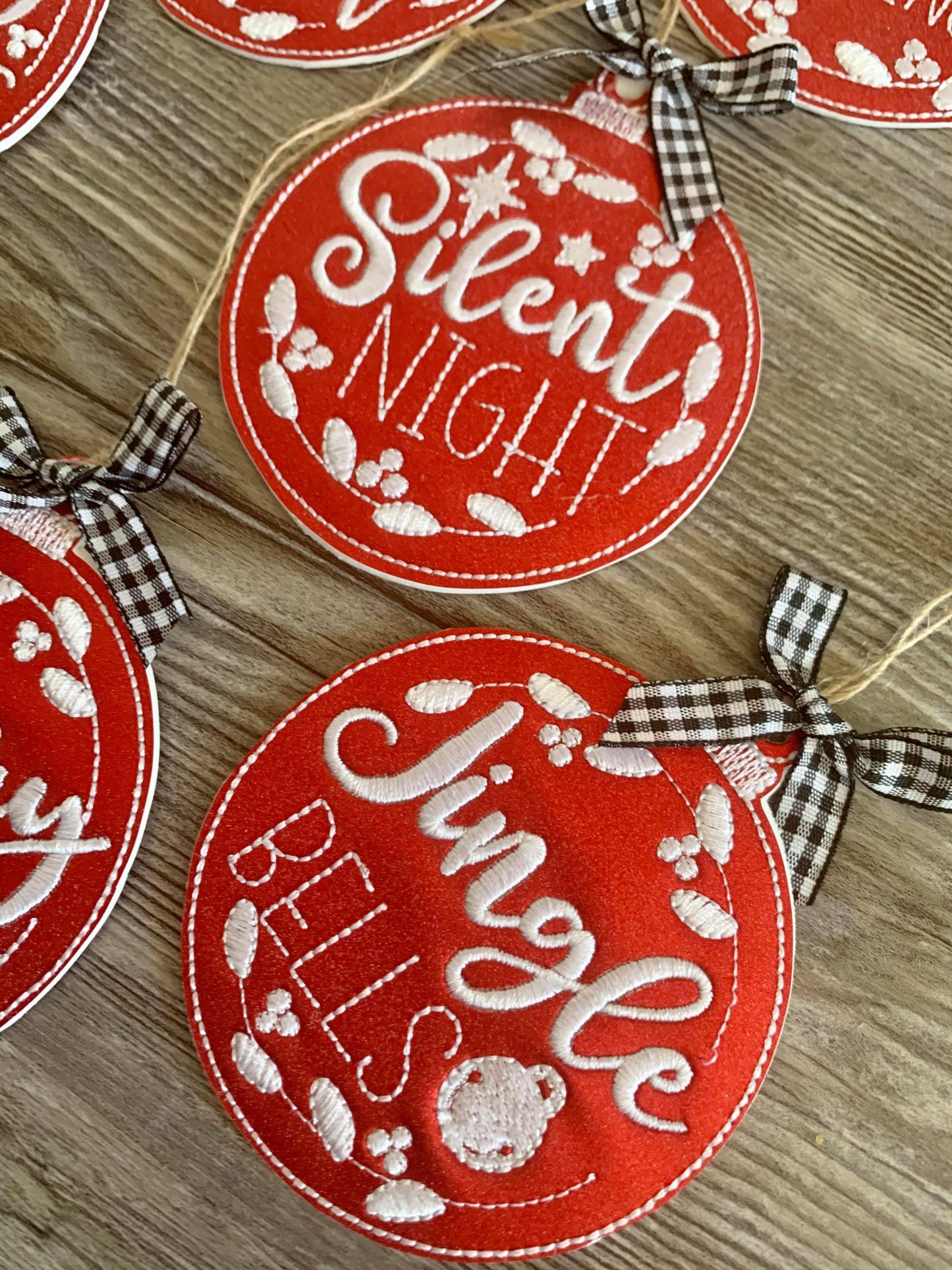 Holiday Ornament Set - Digital Embroidery Design