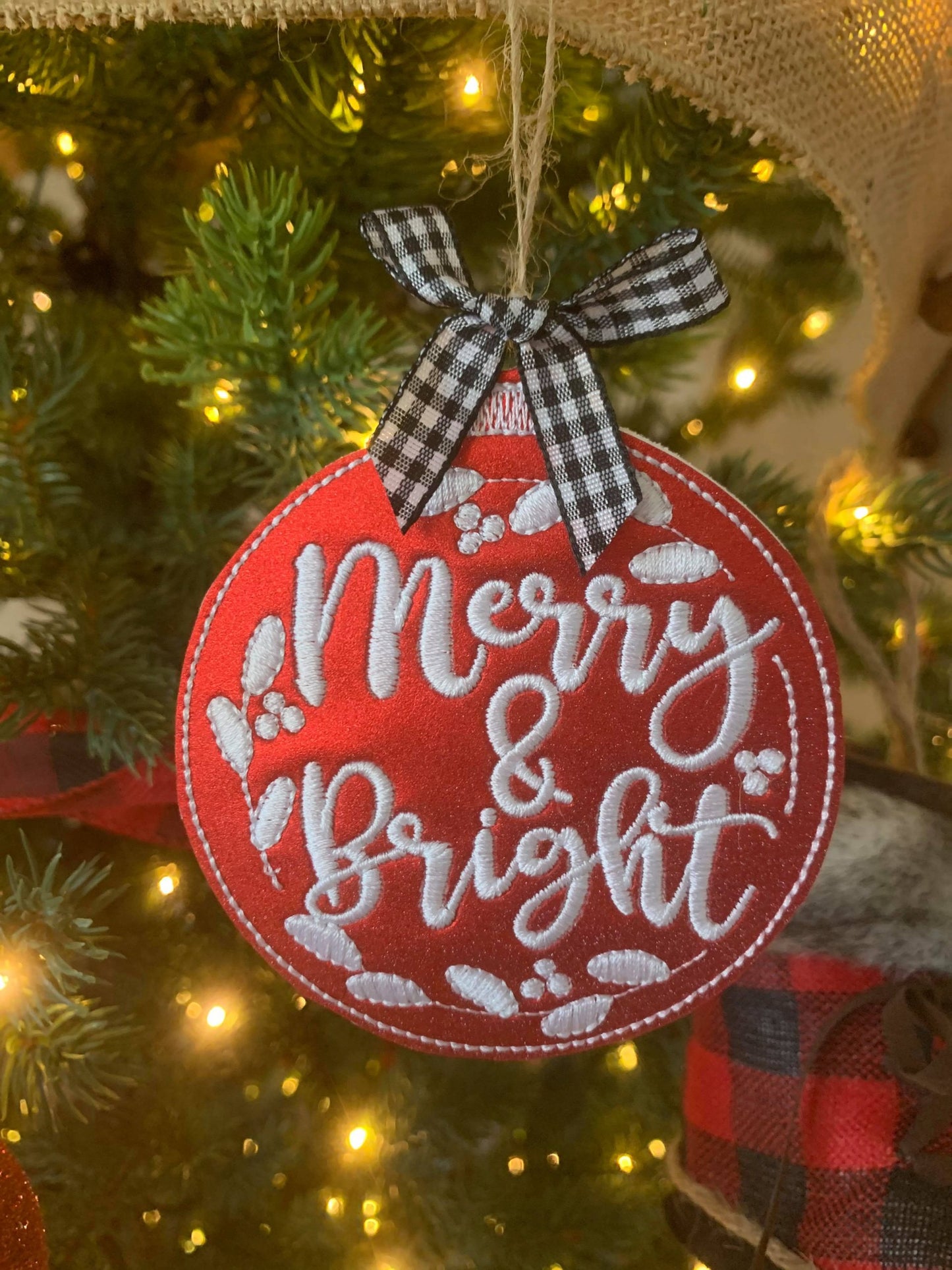 Holiday Ornament Set - Digital Embroidery Design