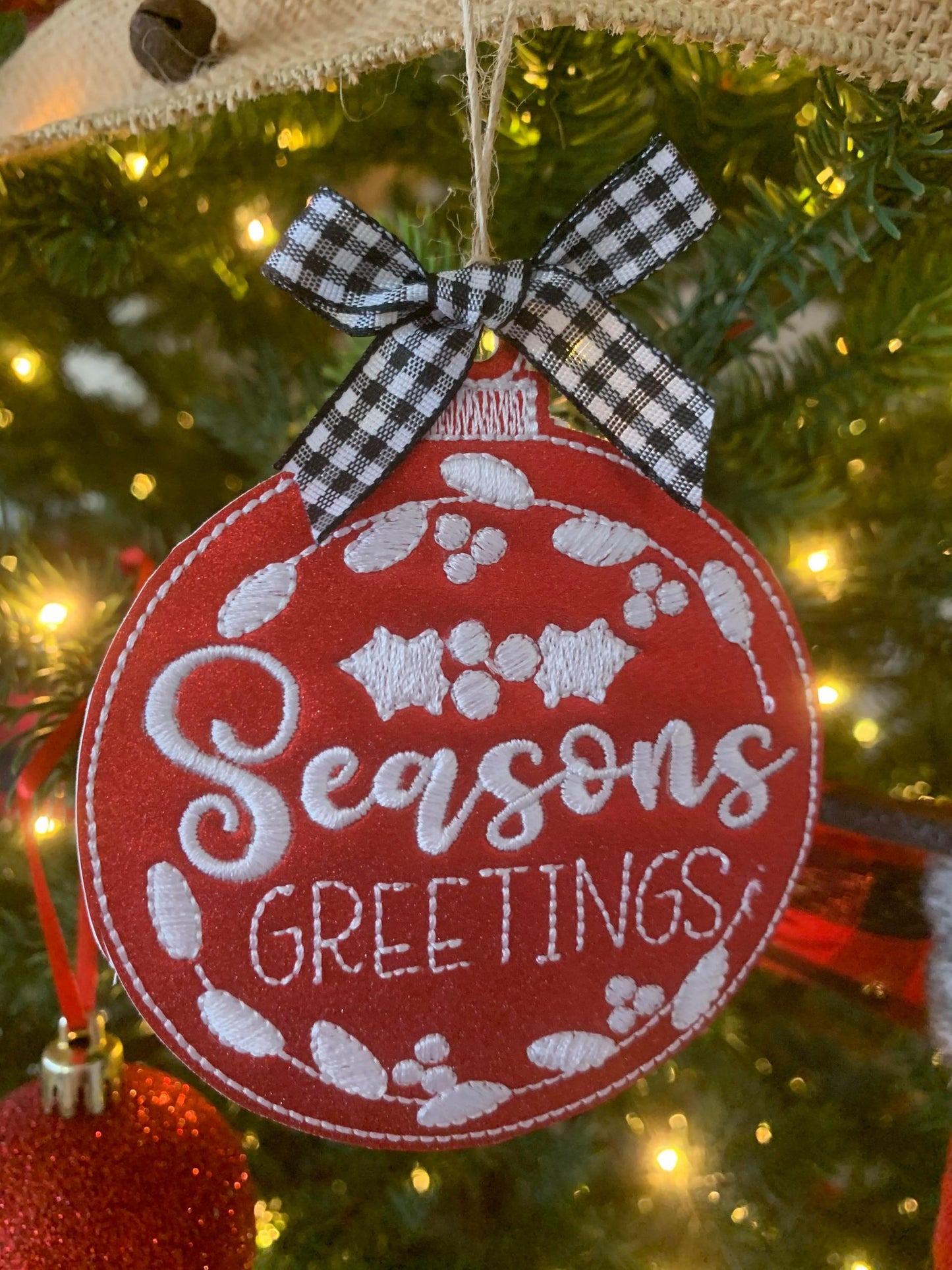 Holiday Ornament Set - Digital Embroidery Design