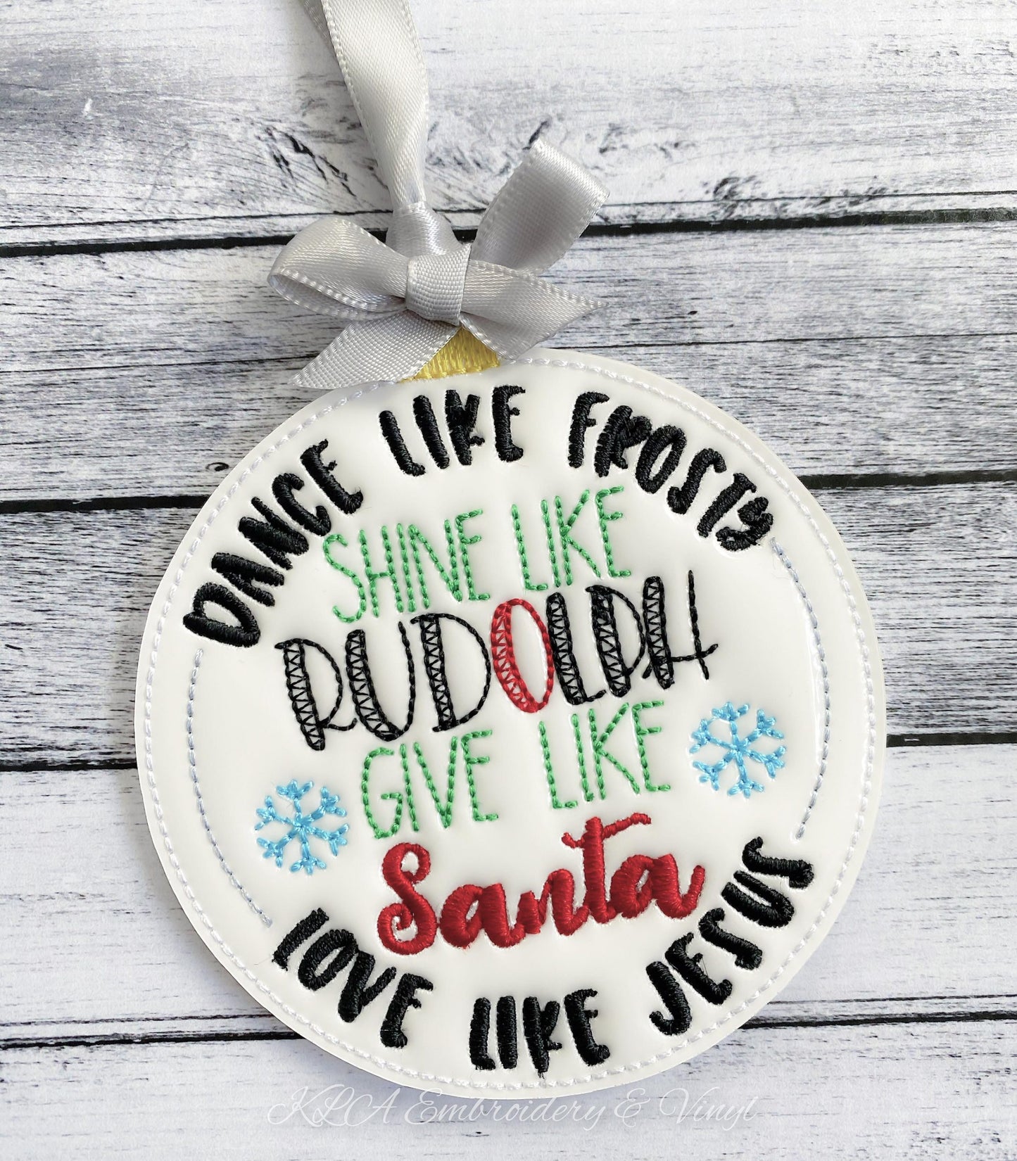 Dance shine give love Ornament - Digital Embroidery Design