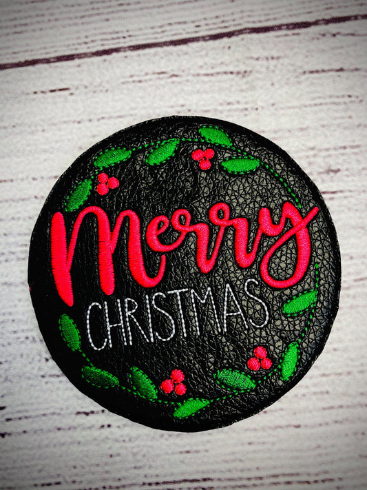 Holiday Frame Coaster Set 4x4 - DIGITAL Embroidery DESIGN