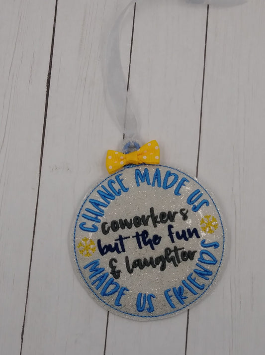 Coworker Ornament - Digital Embroidery Design
