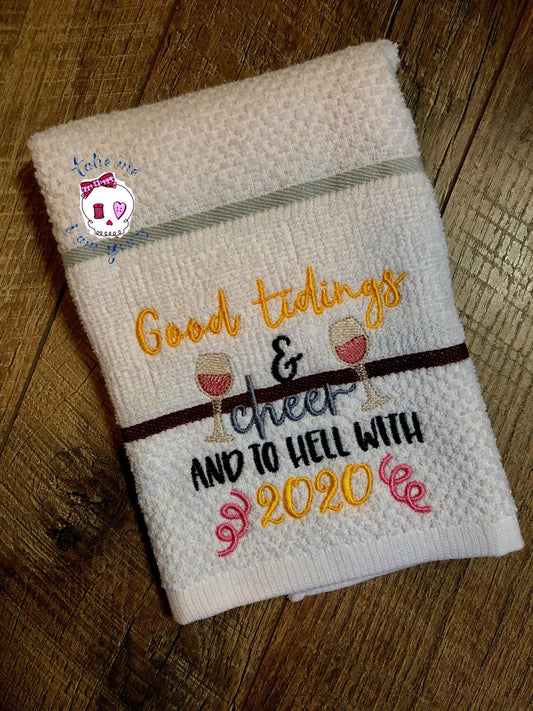 Good Tidings and Cheer - 2 sizes - Digital Embroidery Design