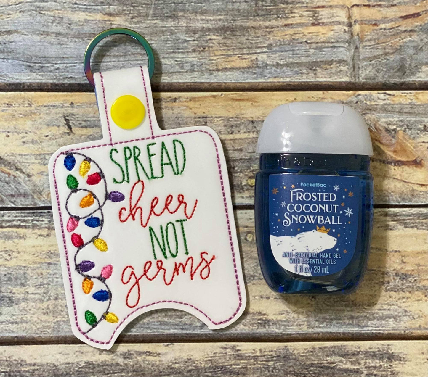 Spread Cheer Not Germs Sanitizer Holders - DIGITAL Embroidery DESIGN