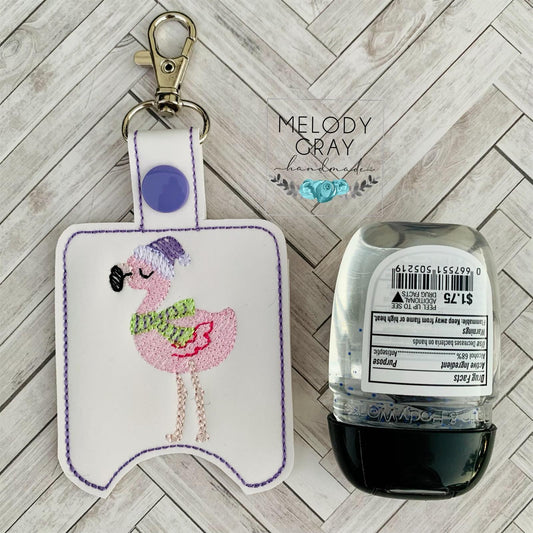 Santa Flamingo Sanitizer Holders - DIGITAL Embroidery DESIGN