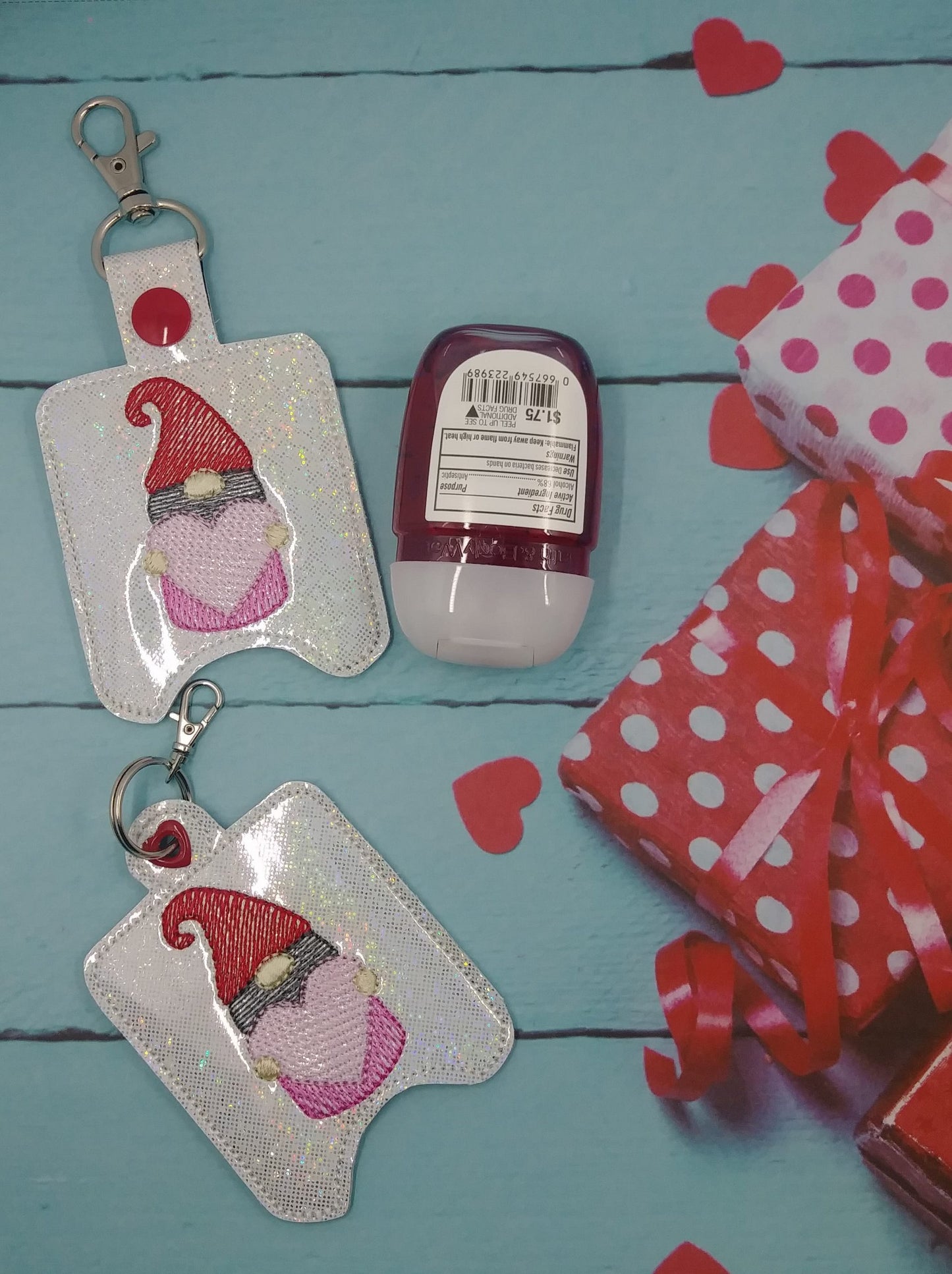 Valentine Gnome Sanitizer Holders - DIGITAL Embroidery DESIGN