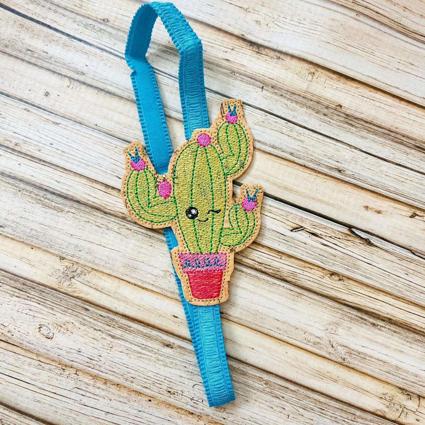 Cute Cactus - Book Band - Embroidery Design, Digital File