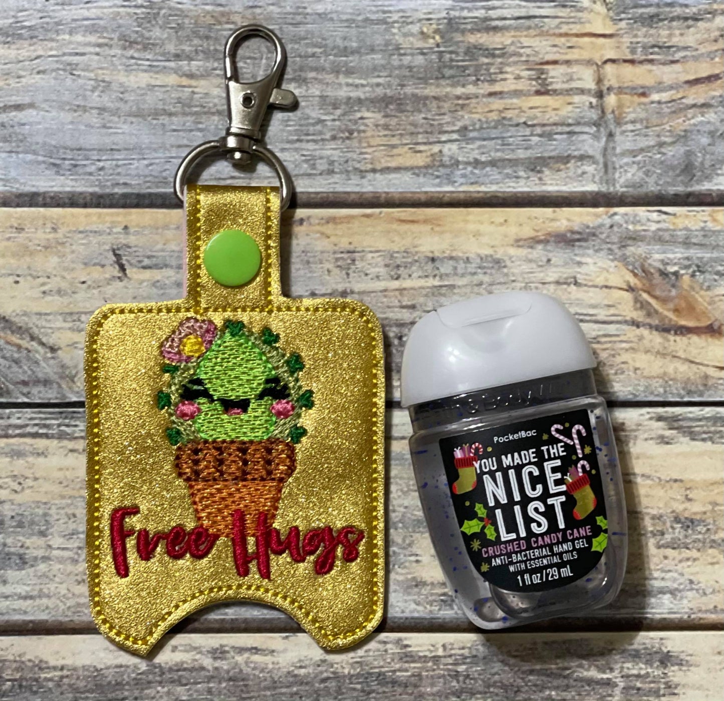 Free Hugs Sanitizer Holders - DIGITAL Embroidery DESIGN