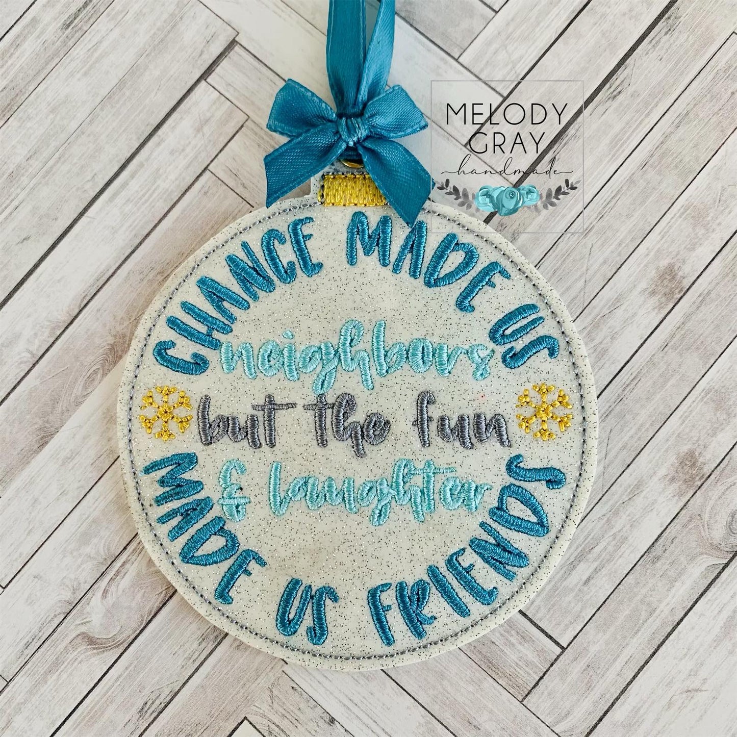 Neighbor Ornament - Digital Embroidery Design