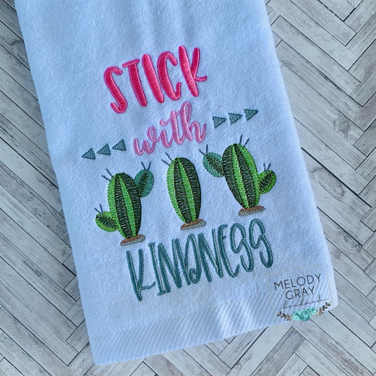 Stick With Kindness - 2 sizes- Digital Embroidery Design