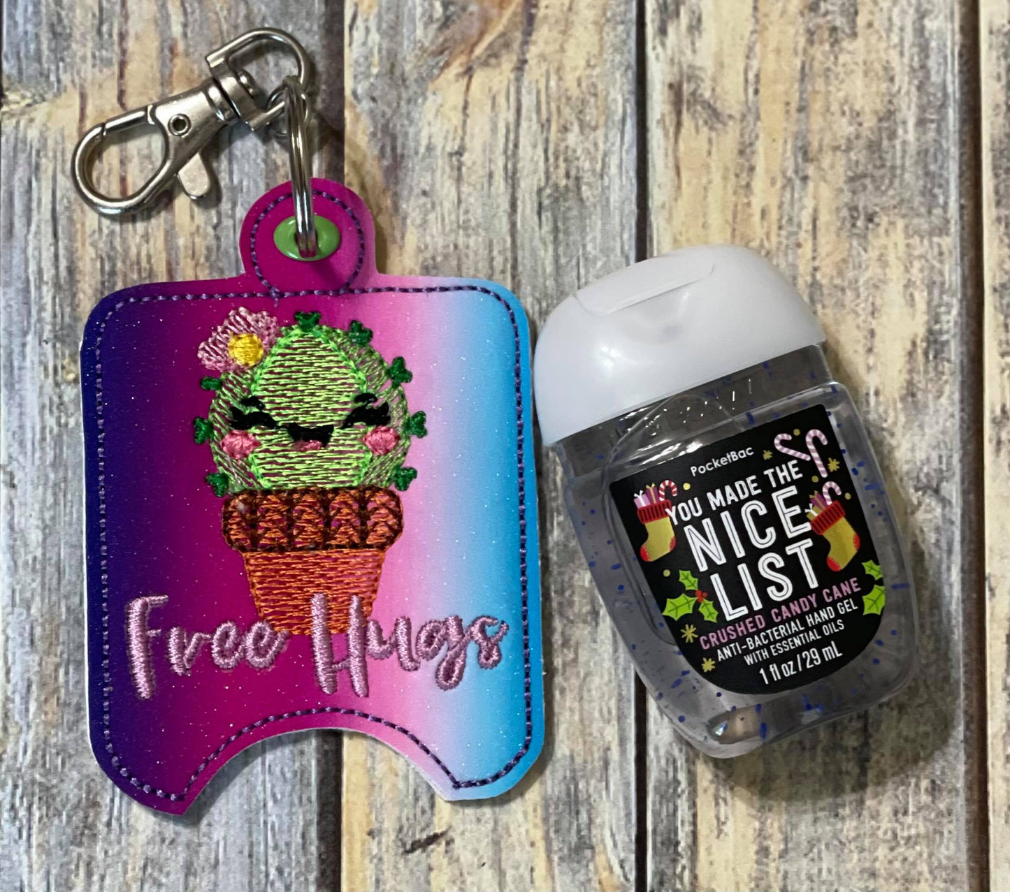 Free Hugs Sanitizer Holders - DIGITAL Embroidery DESIGN