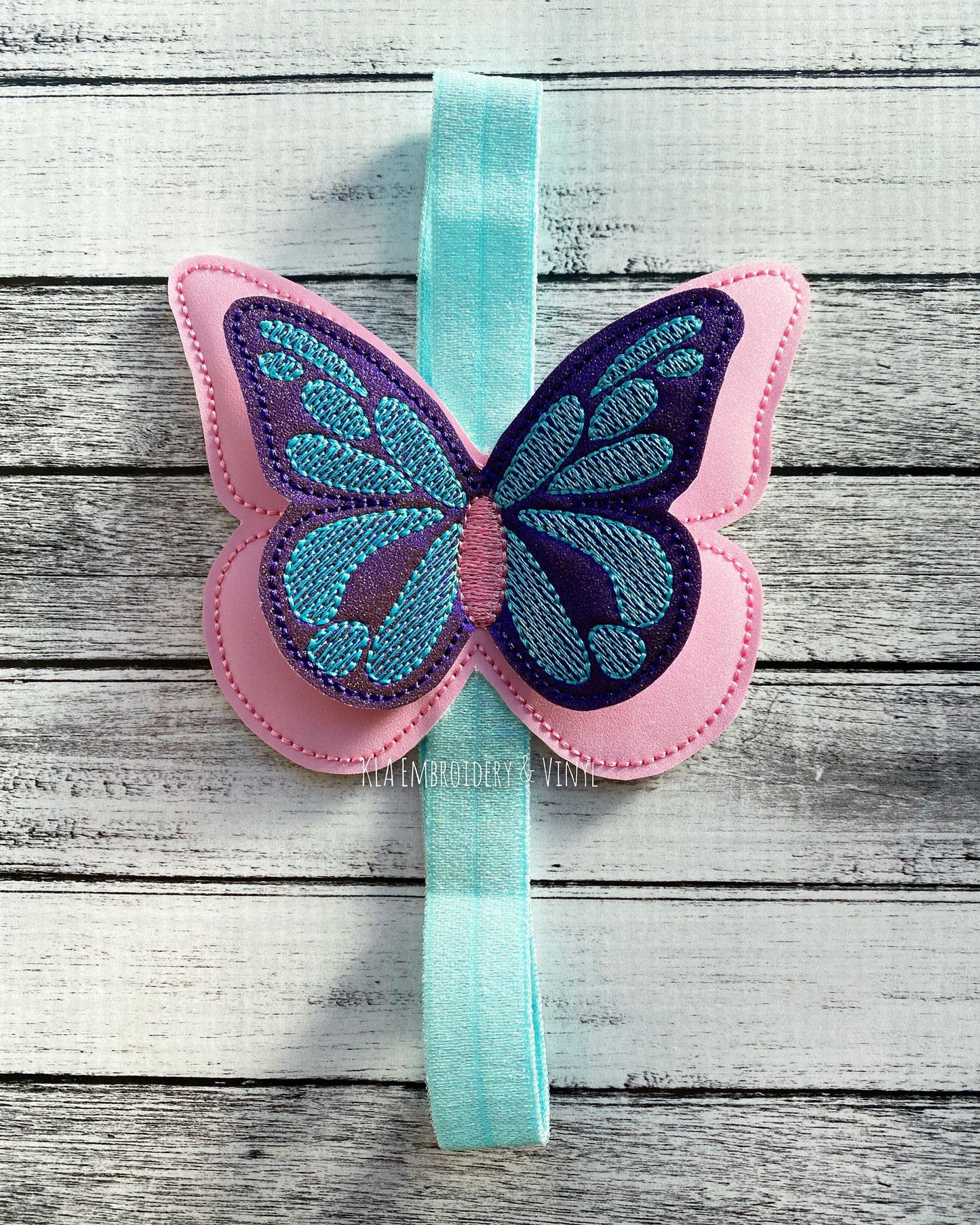 3D Butterffly - Book Band - Embroidery Design, Digital File
