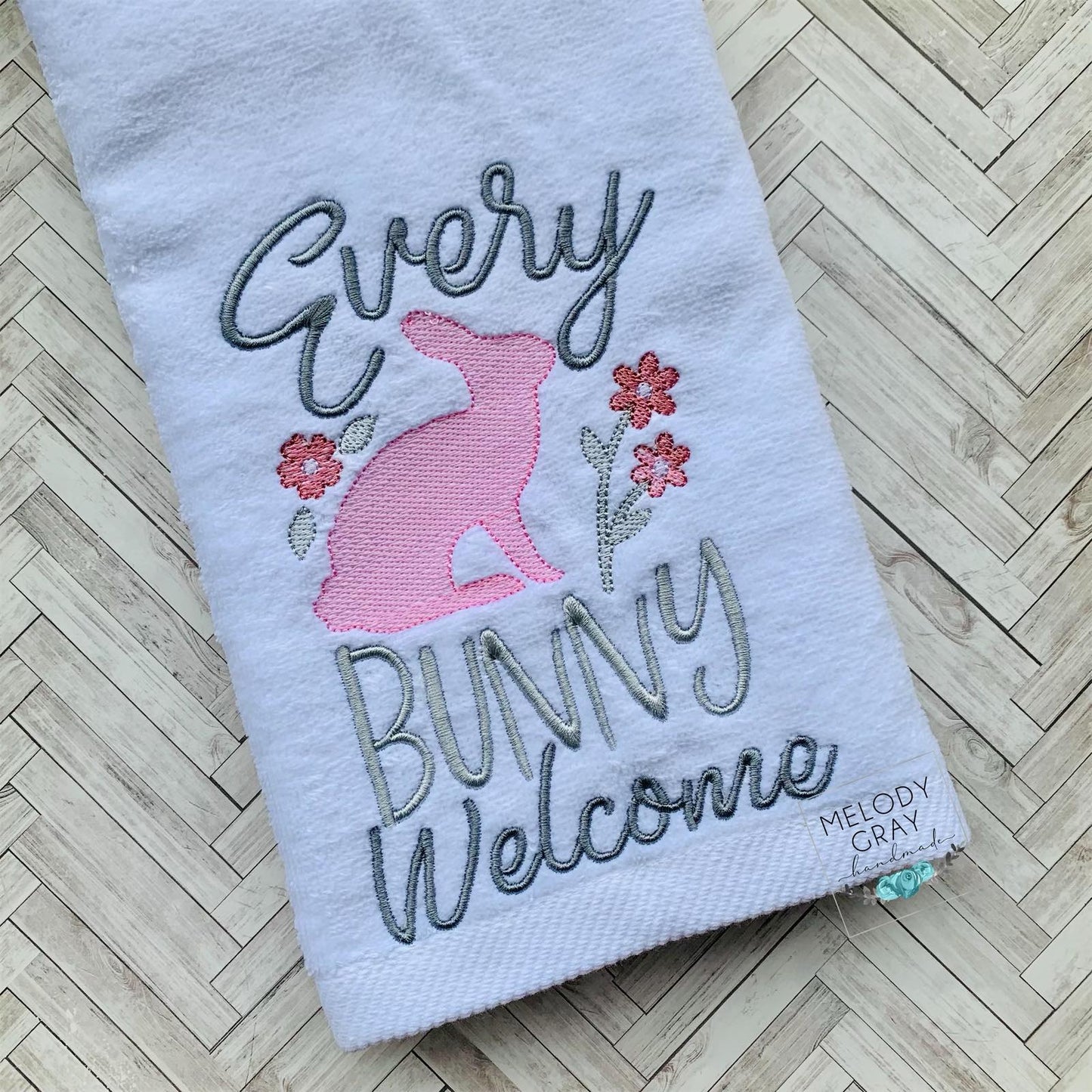 Every Bunny Welcome - 3 sizes- Digital Embroidery Design