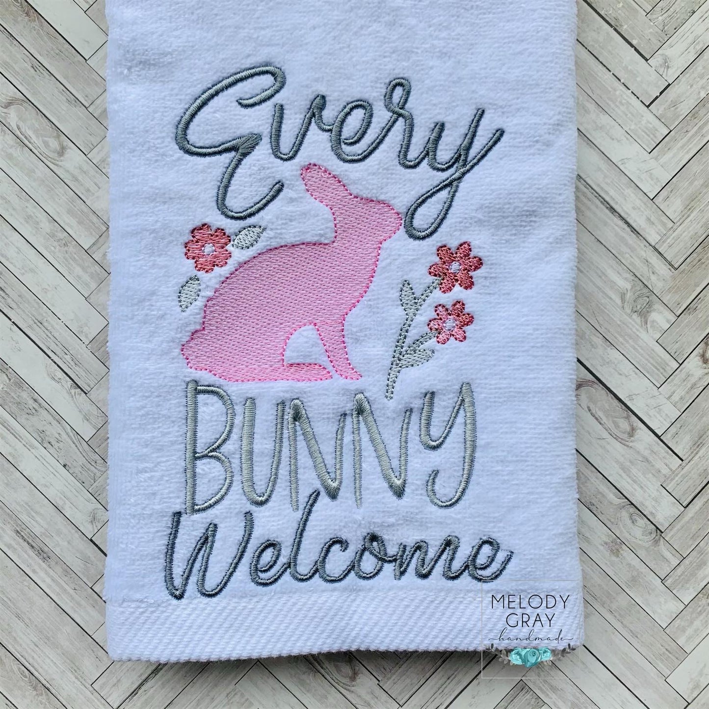 Every Bunny Welcome - 3 sizes- Digital Embroidery Design