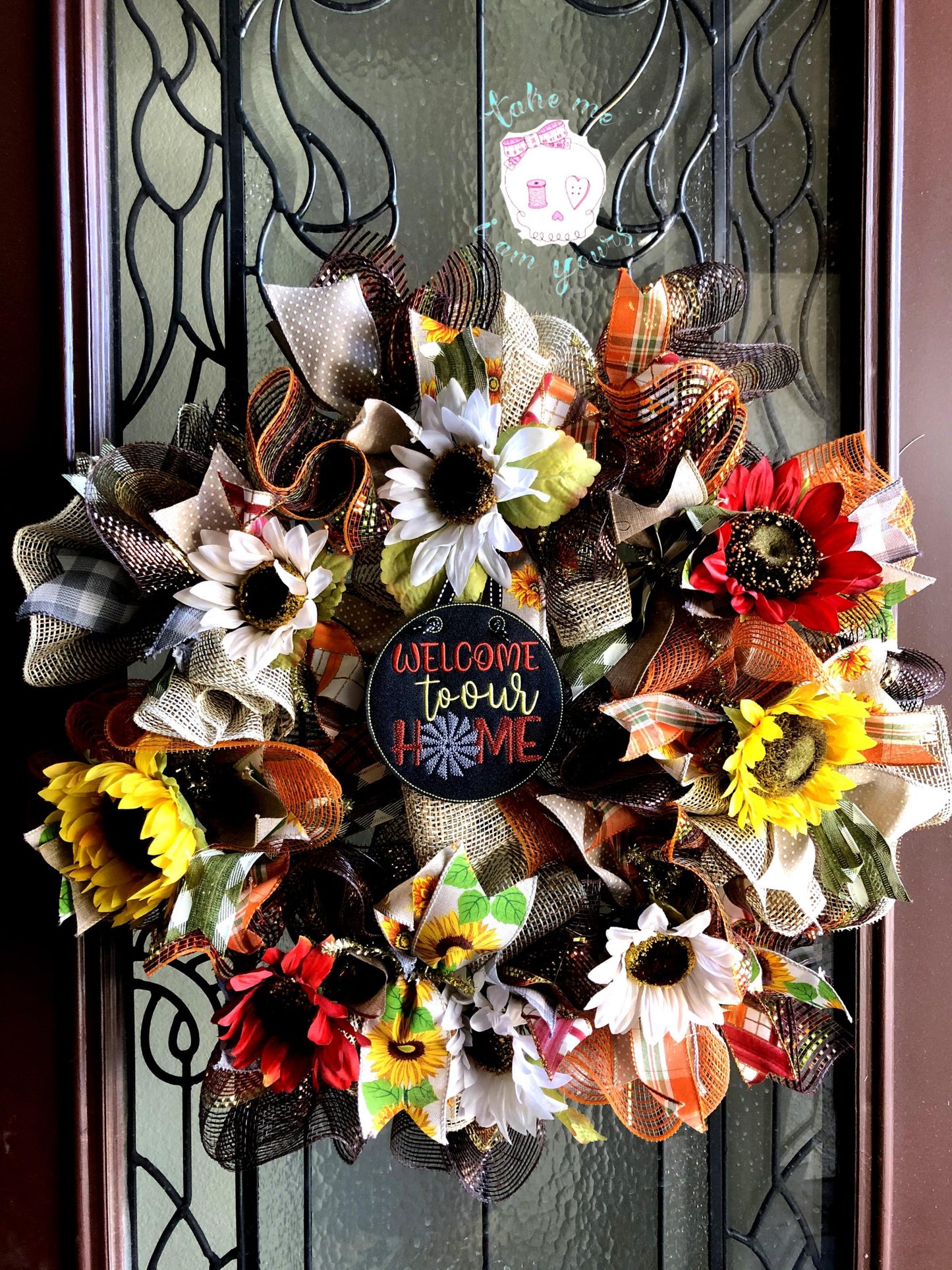 Welcome to our Home Windmill Door Hanger - 3 sizes - Digital Embroidery Design