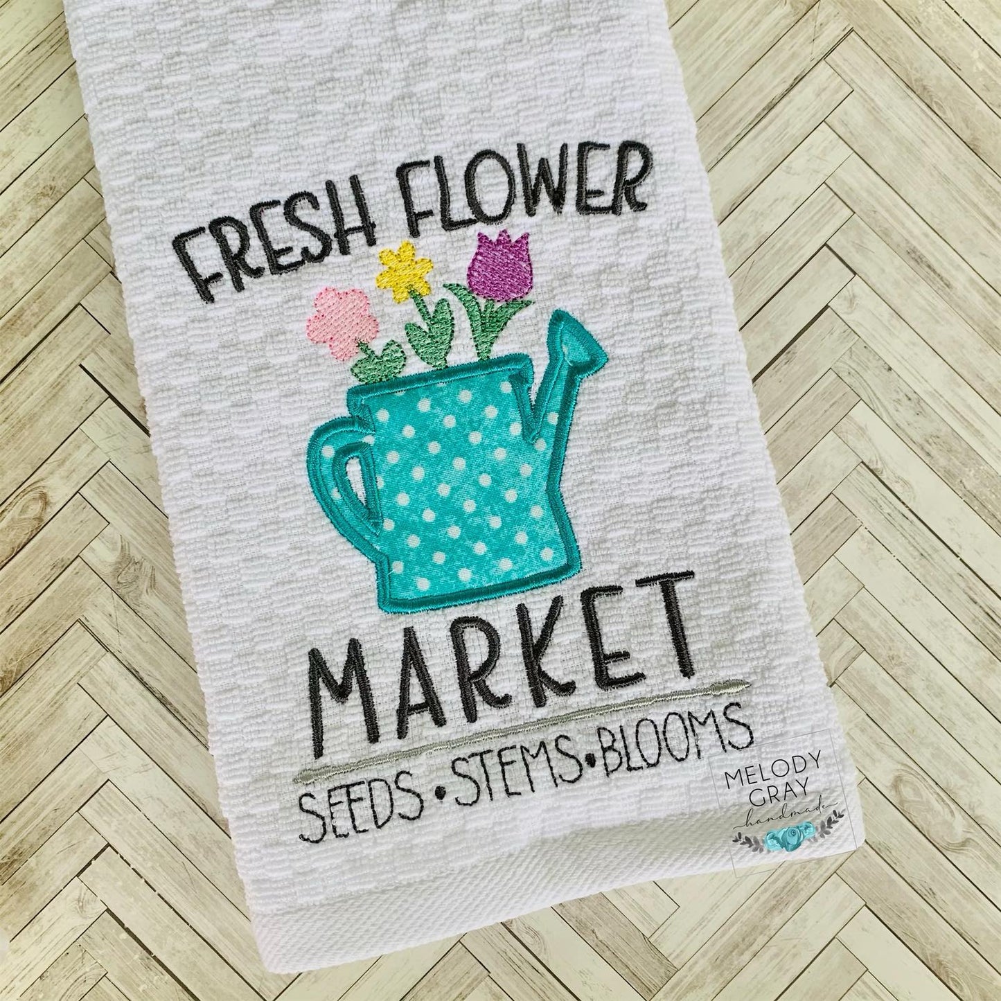 Fresh Flower Market - 3 sizes- Digital Embroidery Design